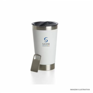 Copo térmico 500 ml com abridor