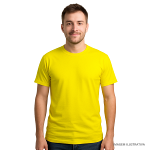 Camiseta manga curta, malha fria - tradicional