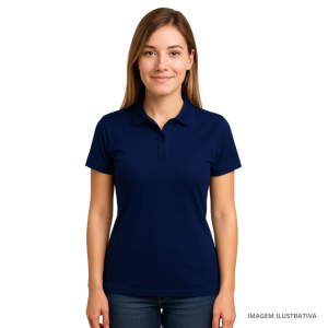 Camiseta manga curta, Polo, Piquet PA - Baby Look